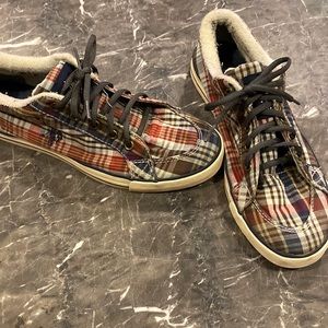 Ralph Lauren RLL plaid Cloth Shoes Womens 8 M